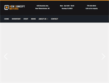 Tablet Screenshot of newconceptmotors.com